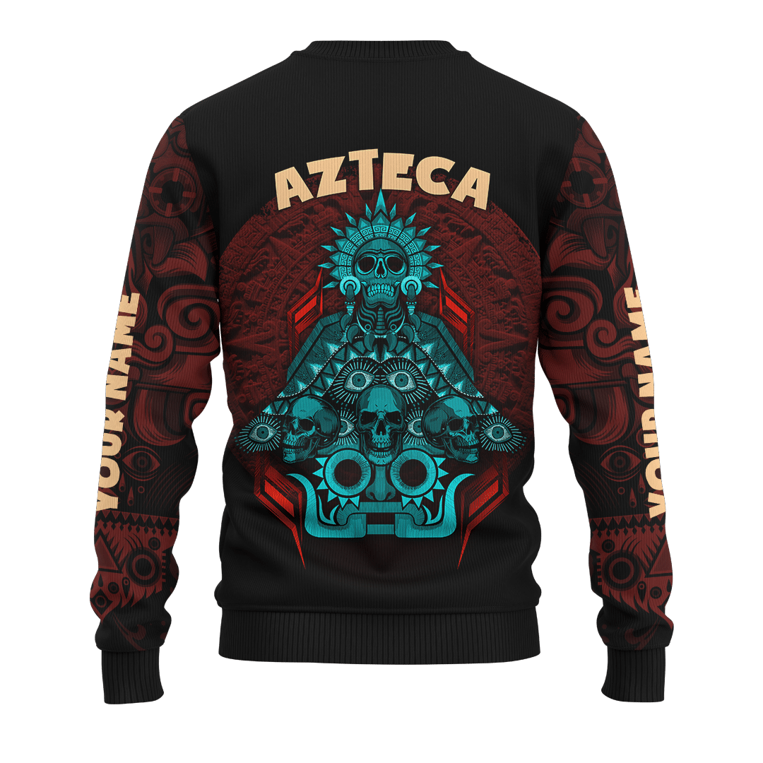 Aztec Dios De La Muerte Mural Art Customized 3D All Over Printed hoodie