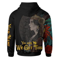 Aztec Couple You And Me We Got This Woman Customized 3D All Over print hoodie