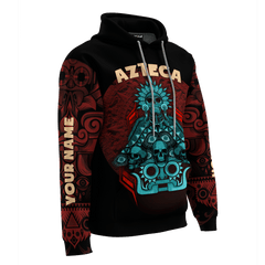 Aztec Dios De La Muerte Mural Art Customized 3D All Over Printed hoodie