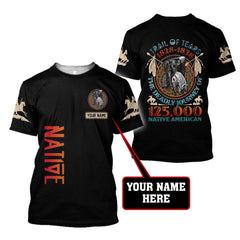 Custom Name Native American3D All Over Printed Unisex Shirts - Amaze Style™