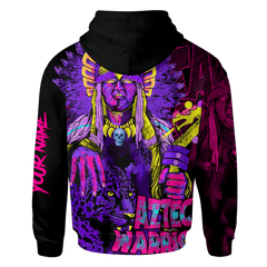 Aztec Eagle Warrior With Jaguar Collage Art Customized 3D All Over Printed Shirt Hoodie