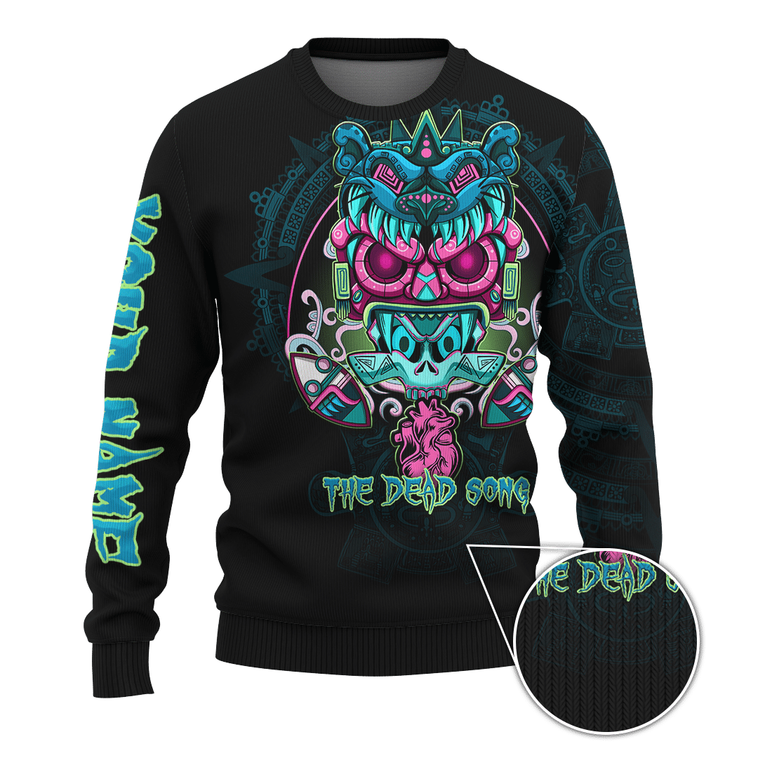 AZTEC DEAD SONG MEXICAN MURAL ART CUSTOMIZED 3D ALL OVER PRINTED SHIRT Hoodie