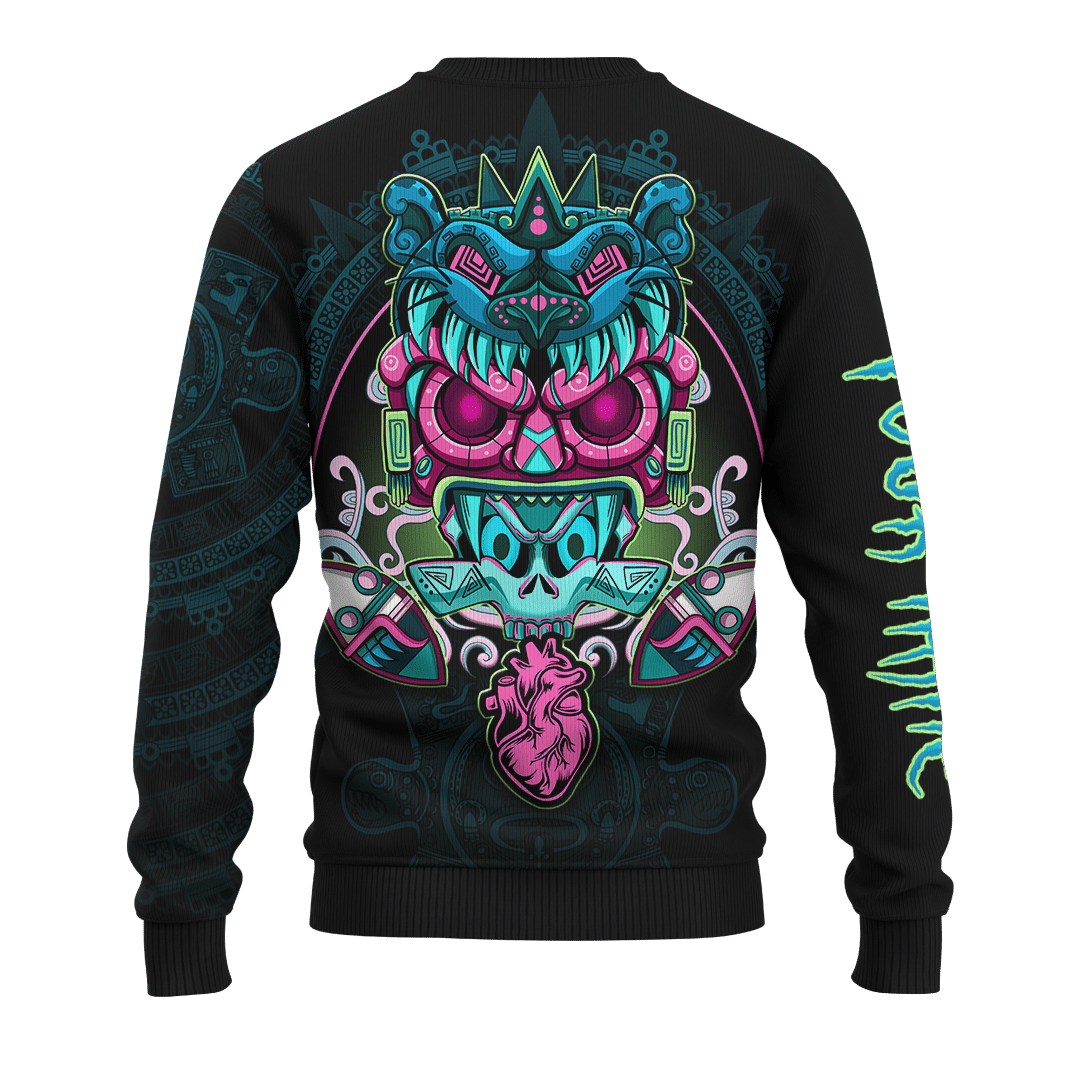 AZTEC DEAD SONG MEXICAN MURAL ART CUSTOMIZED 3D ALL OVER PRINTED SHIRT Hoodie