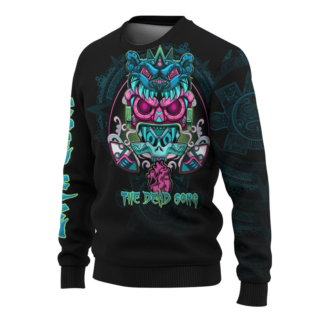 AZTEC DEAD SONG MEXICAN MURAL ART CUSTOMIZED 3D ALL OVER PRINTED SHIRT Hoodie