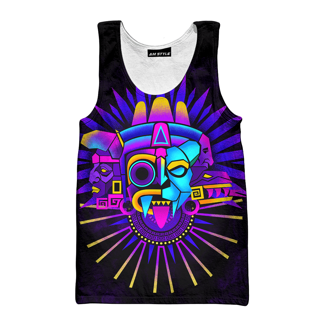 Aztec Tezcatlipoca QuetzalCloakl Deities Mural Art Customized 3D All Over Printed Hoodie