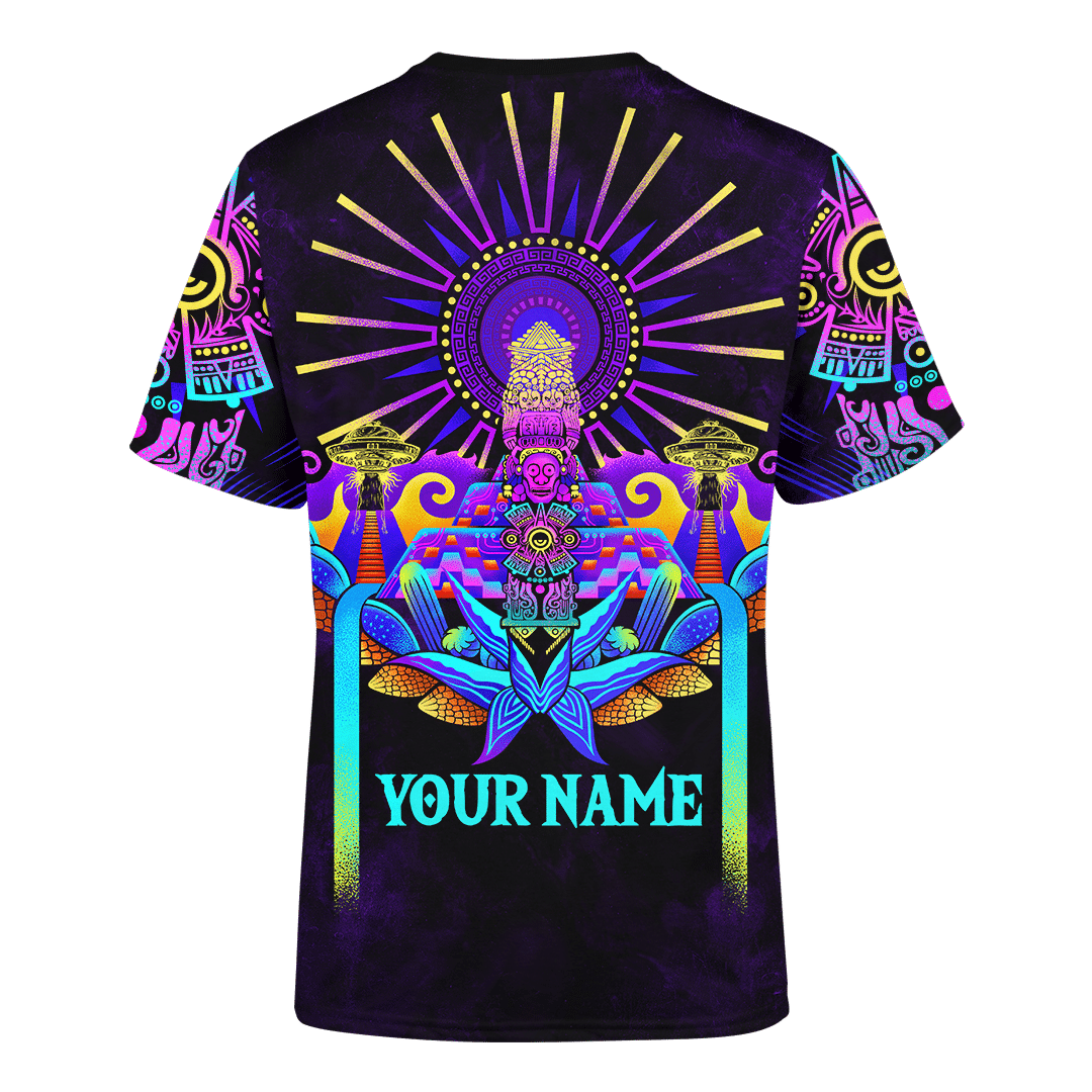 Aztec Tezcatlipoca QuetzalCloakl Deities Mural Art Customized 3D All Over Printed Hoodie