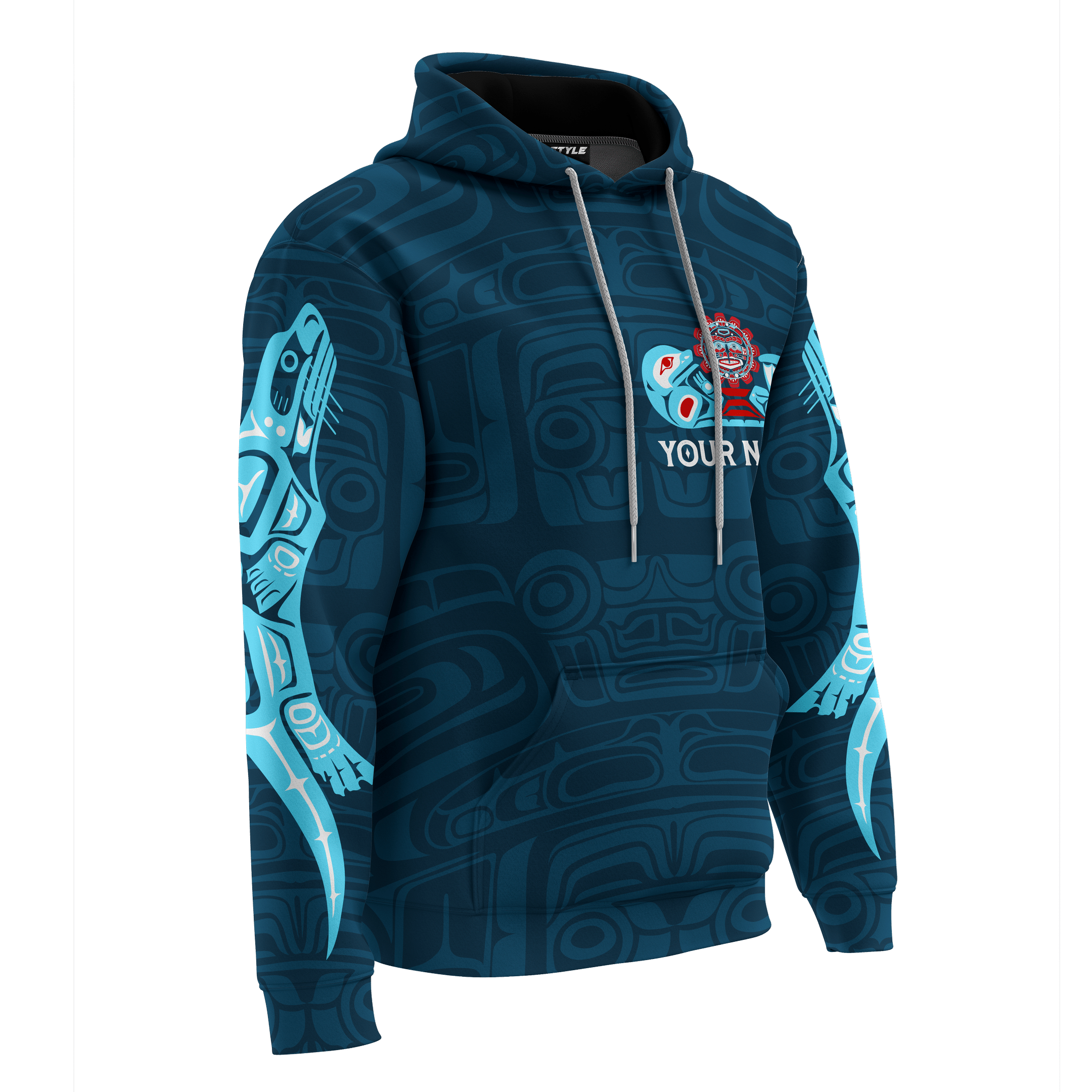 Otter Native American Zodiac Pacific Northwest Native American Art Customized 3D All Over Printed Shirt Hoodie