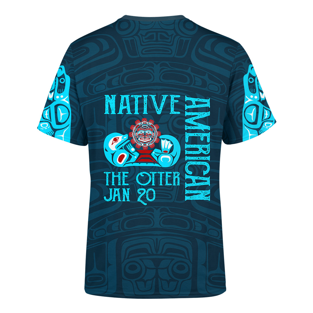 Otter Native American Zodiac Pacific Northwest Native American Art Customized 3D All Over Printed Shirt Hoodie