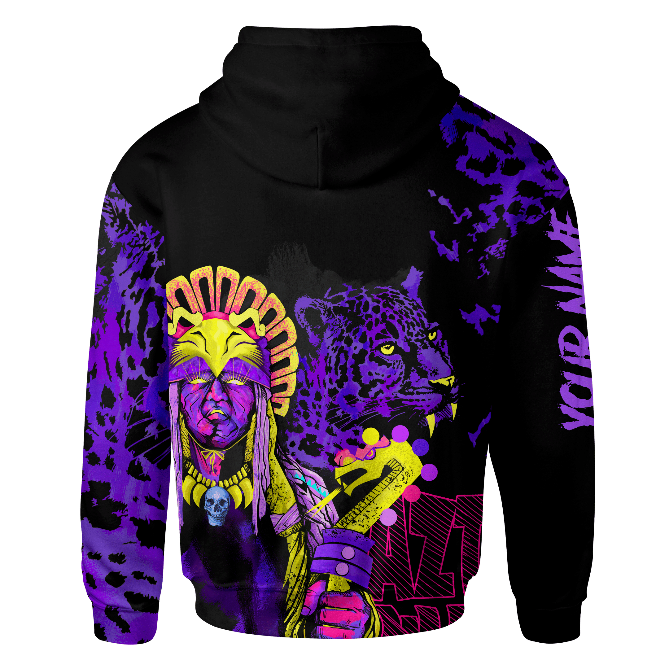 Aztec Eagle Warrior Jaguar Collage Art Customized 3D All Over Printed Shirt Hoodie