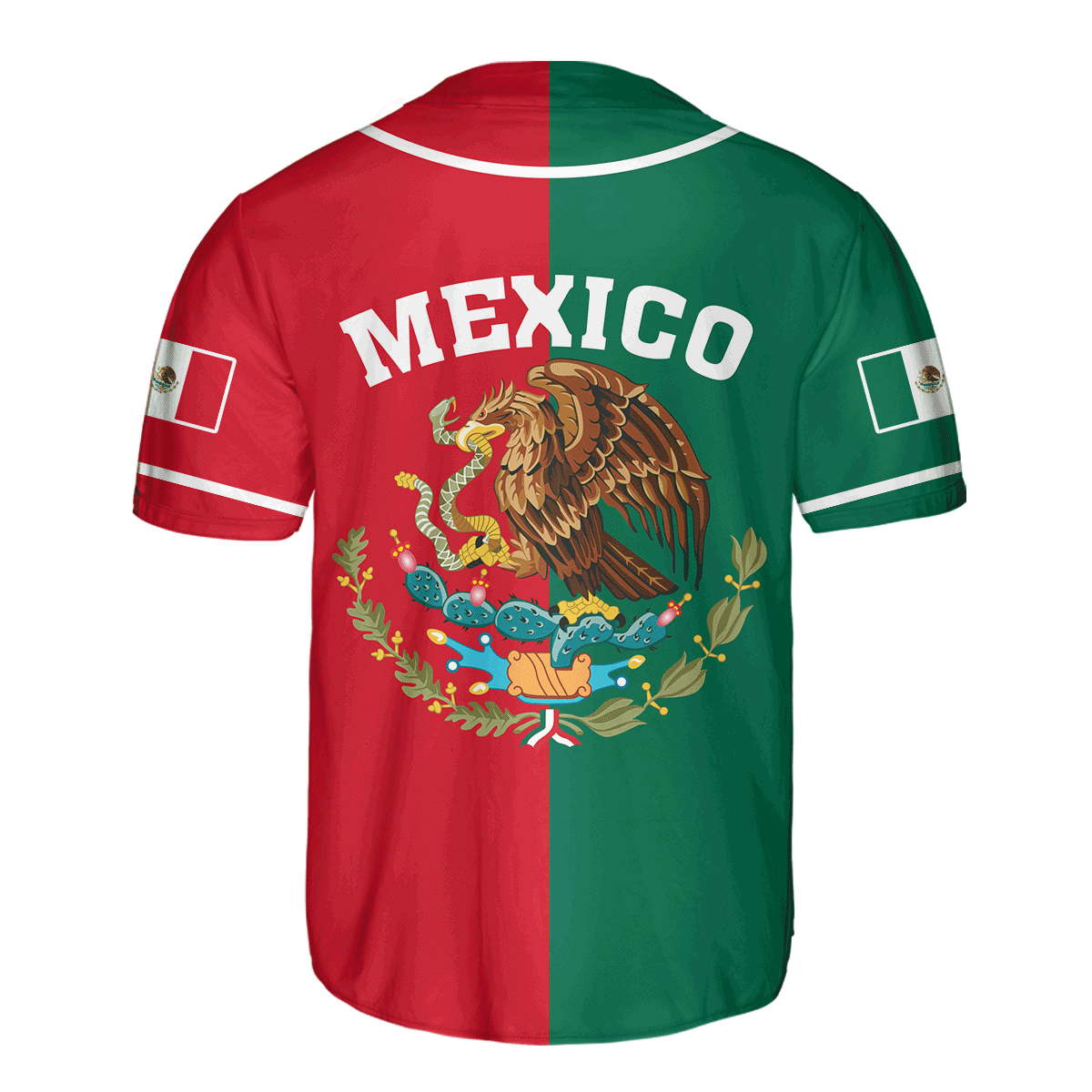 Mexico Half & Half Customize 3D All Over Printed Baseball Shirt & Cap