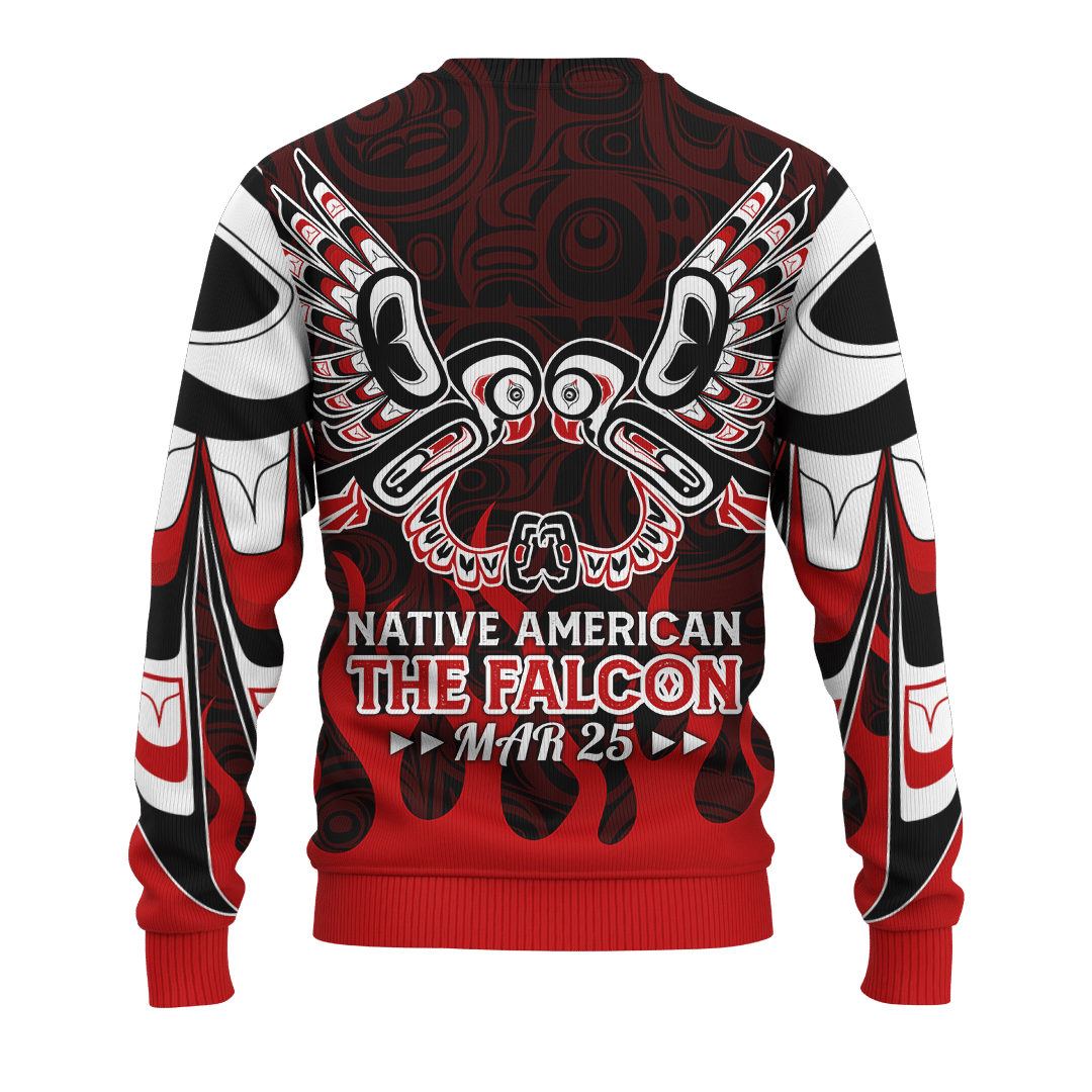 Falcon Native American Zodiac Pacific Northwest Style Customized 3D All Over Printed Shirt Hoodie