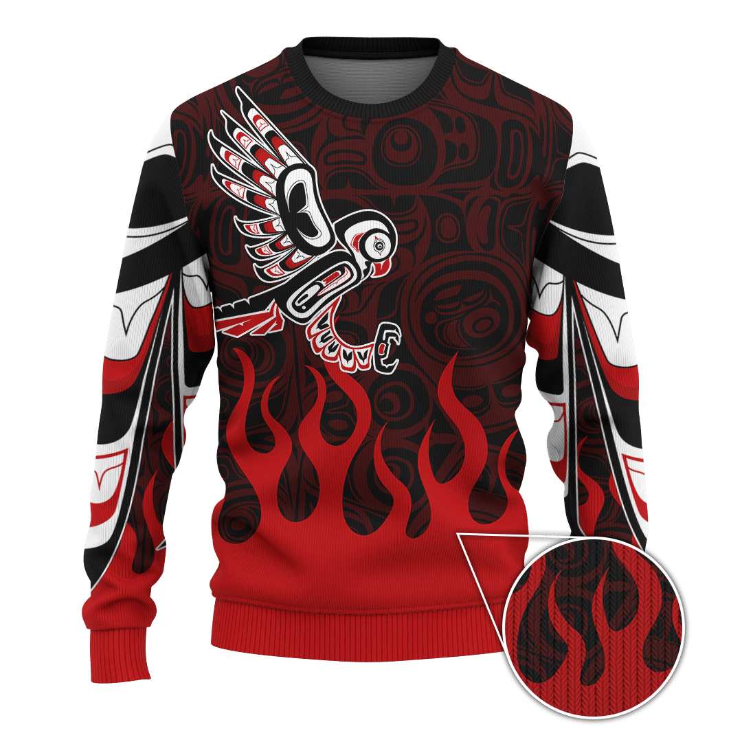 Falcon Native American Zodiac Pacific Northwest Style Customized 3D All Over Printed Shirt Hoodie