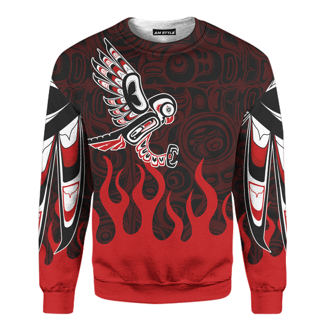 Falcon Native American Zodiac Pacific Northwest Style Customized 3D All Over Printed Shirt Hoodie