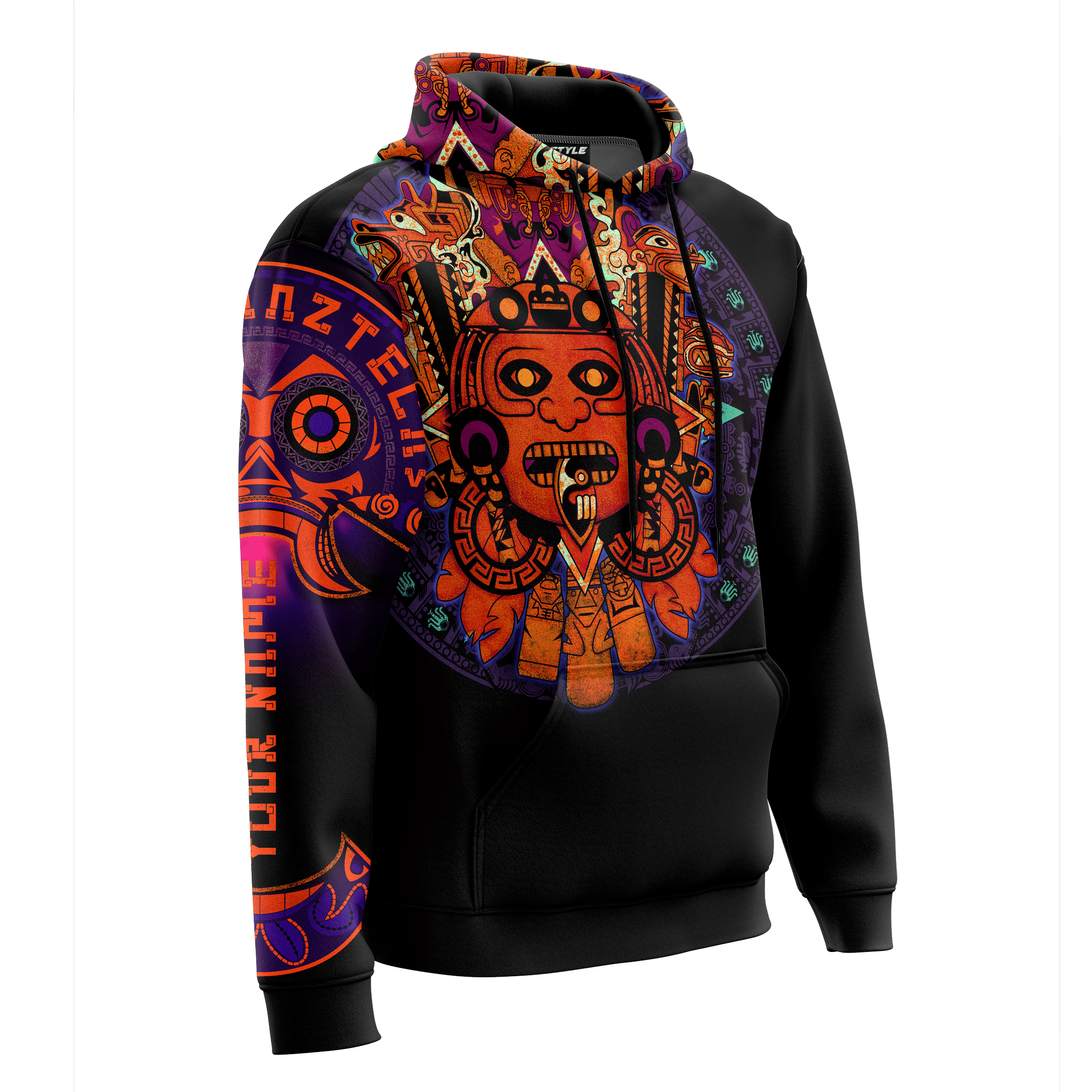 Aztec Guerrera Mural Art Customized 3D All Over Printed hoodie