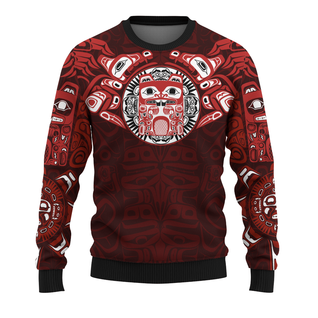 Native American Zodiac Signs Haida Beaver Pacific Northwest Style Customized 3D All Over Printed Shirt Hoodie