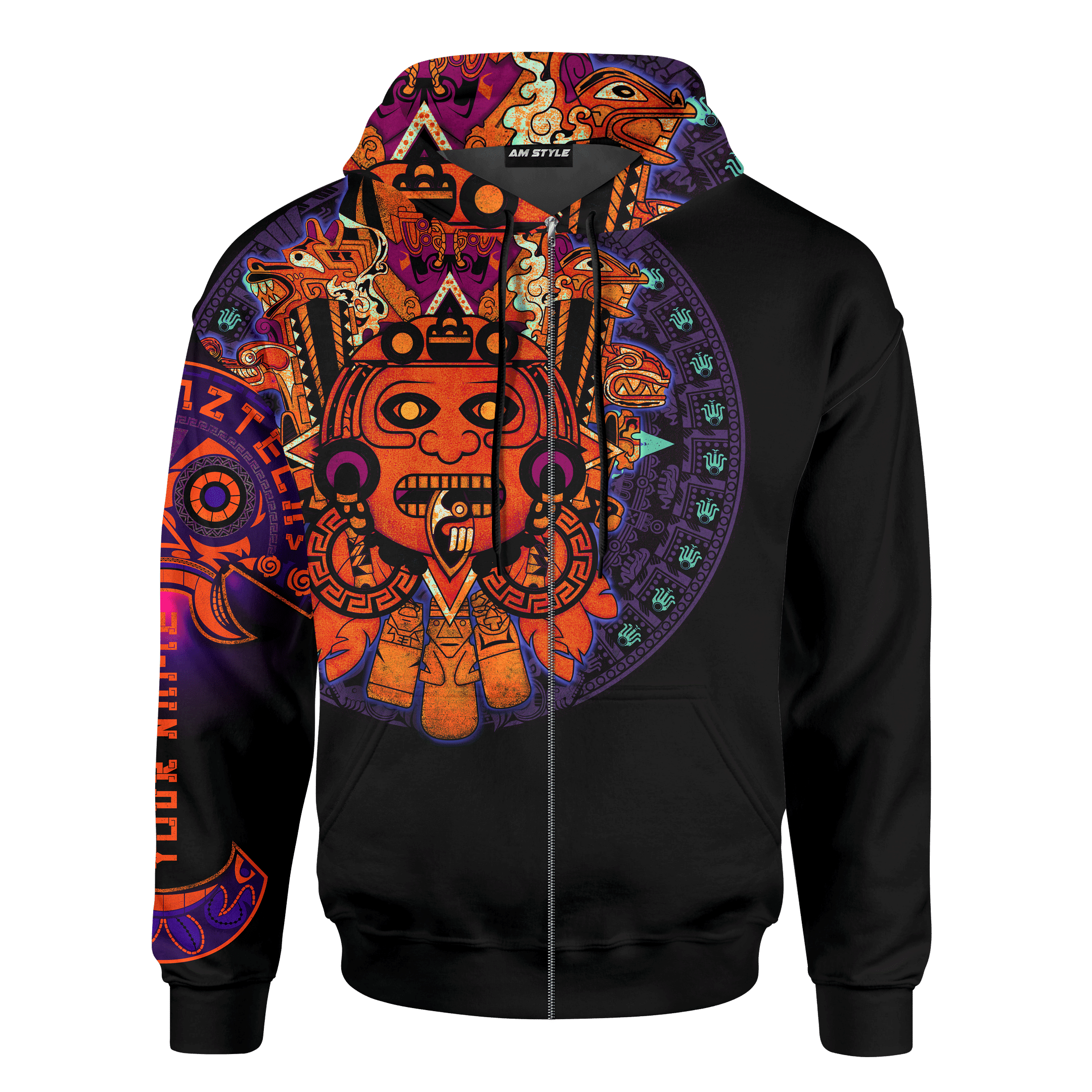 Aztec Guerrera Mural Art Customized 3D All Over Printed hoodie