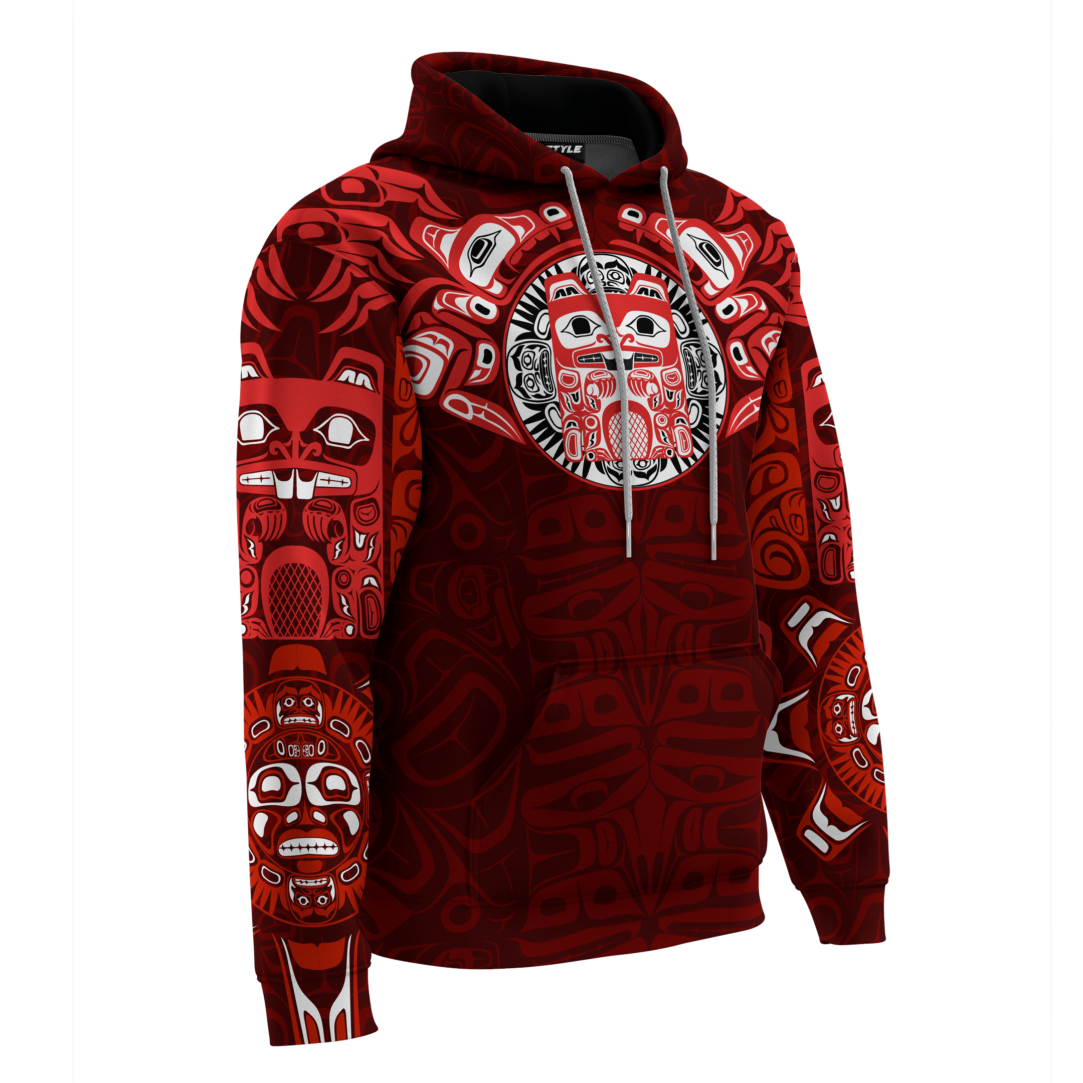 Native American Zodiac Signs Haida Beaver Pacific Northwest Style Customized 3D All Over Printed Shirt Hoodie