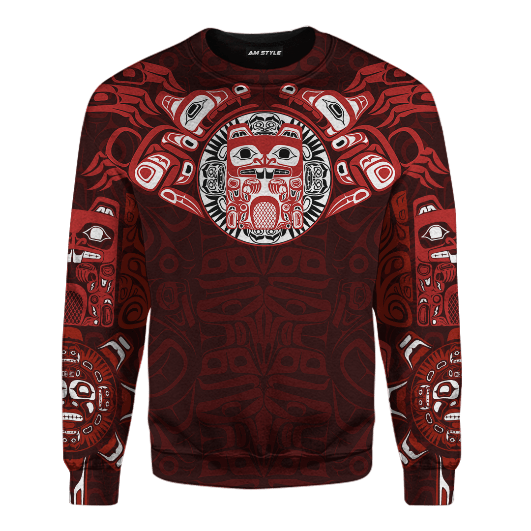 Native American Zodiac Signs Haida Beaver Pacific Northwest Style Customized 3D All Over Printed Shirt Hoodie