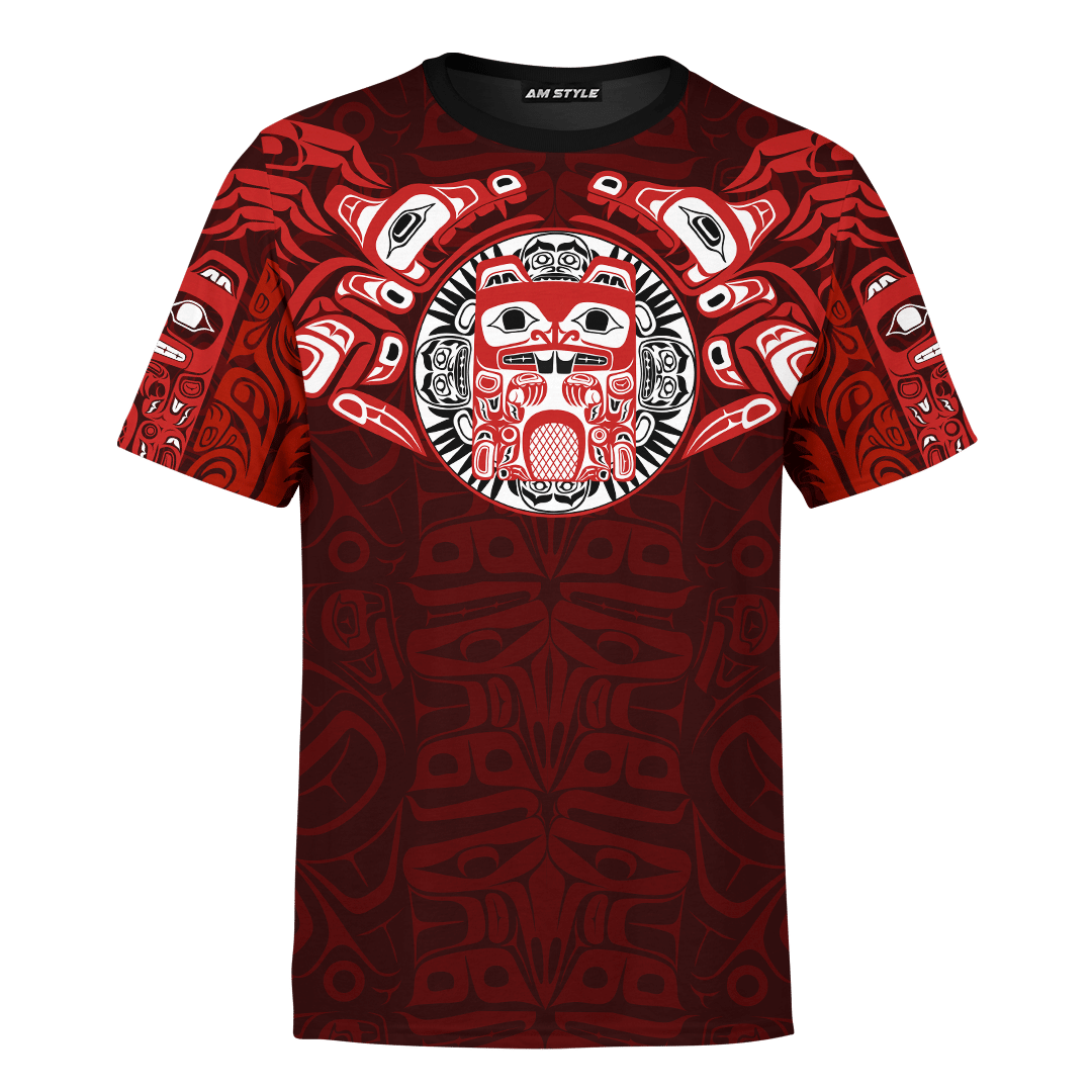 Native American Zodiac Signs Haida Beaver Pacific Northwest Style Customized 3D All Over Printed Shirt Hoodie