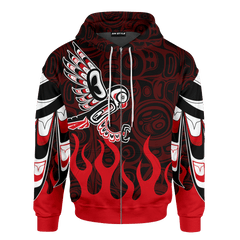 Falcon Native American Zodiac Pacific Northwest Style Customized 3D All Over Printed Shirt Hoodie