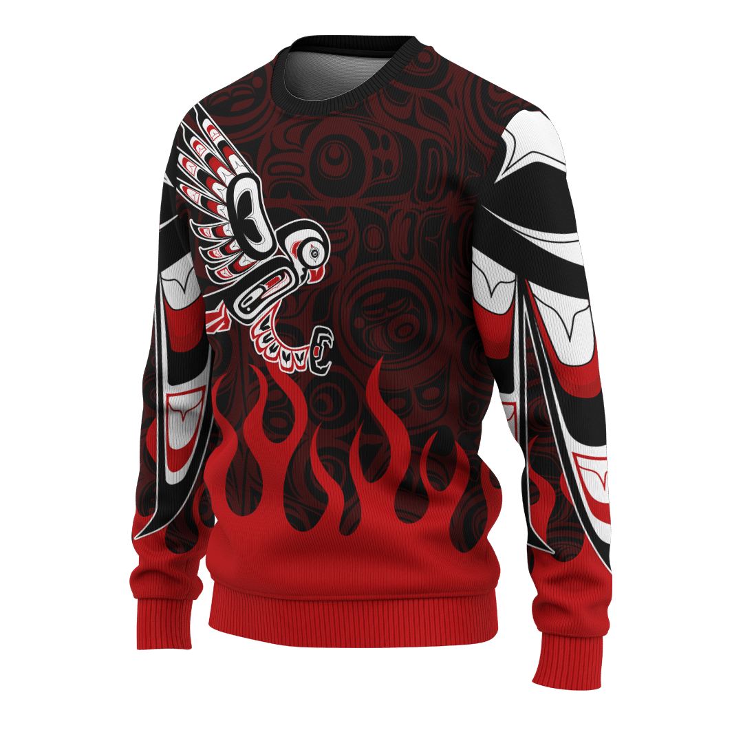 Falcon Native American Zodiac Pacific Northwest Style Customized 3D All Over Printed Shirt Hoodie