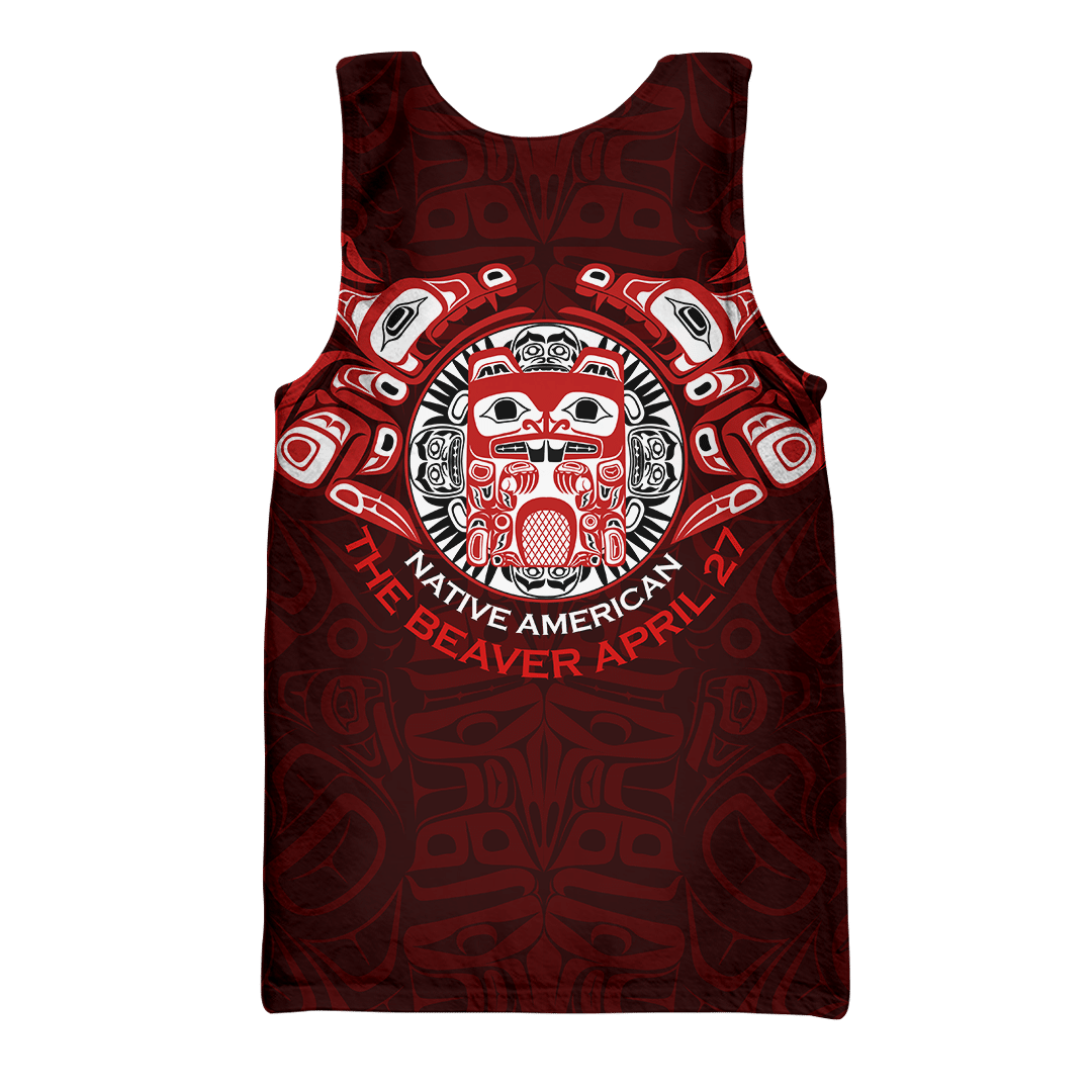 Native American Zodiac Signs Haida Beaver Pacific Northwest Style Customized 3D All Over Printed Shirt Hoodie