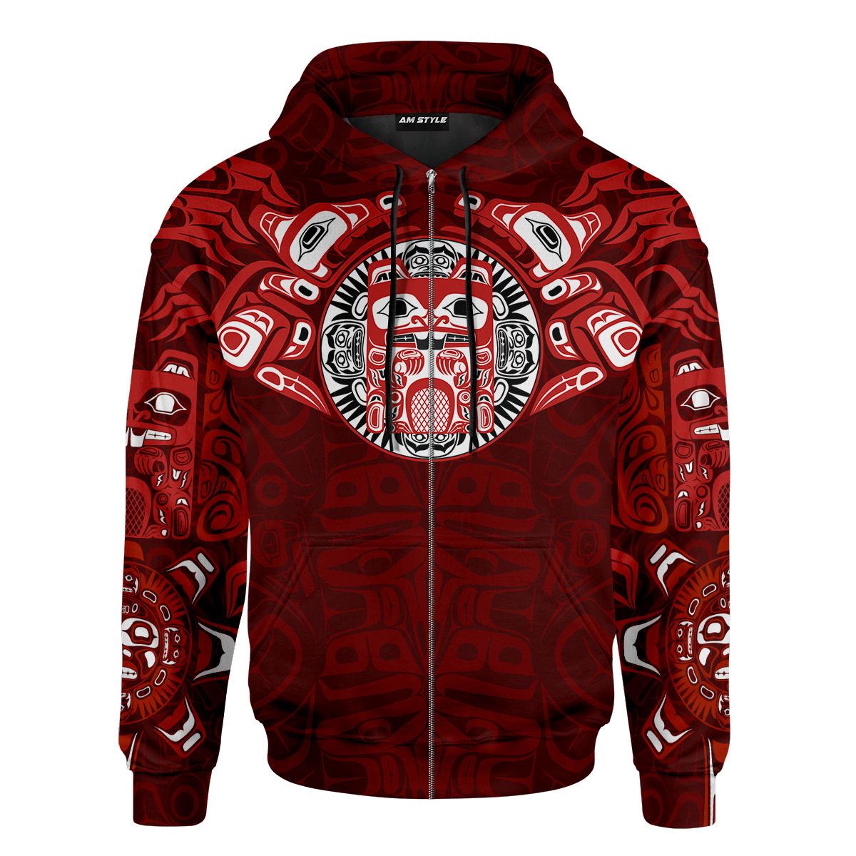 Native American Zodiac Signs Haida Beaver Pacific Northwest Style Customized 3D All Over Printed Shirt Hoodie