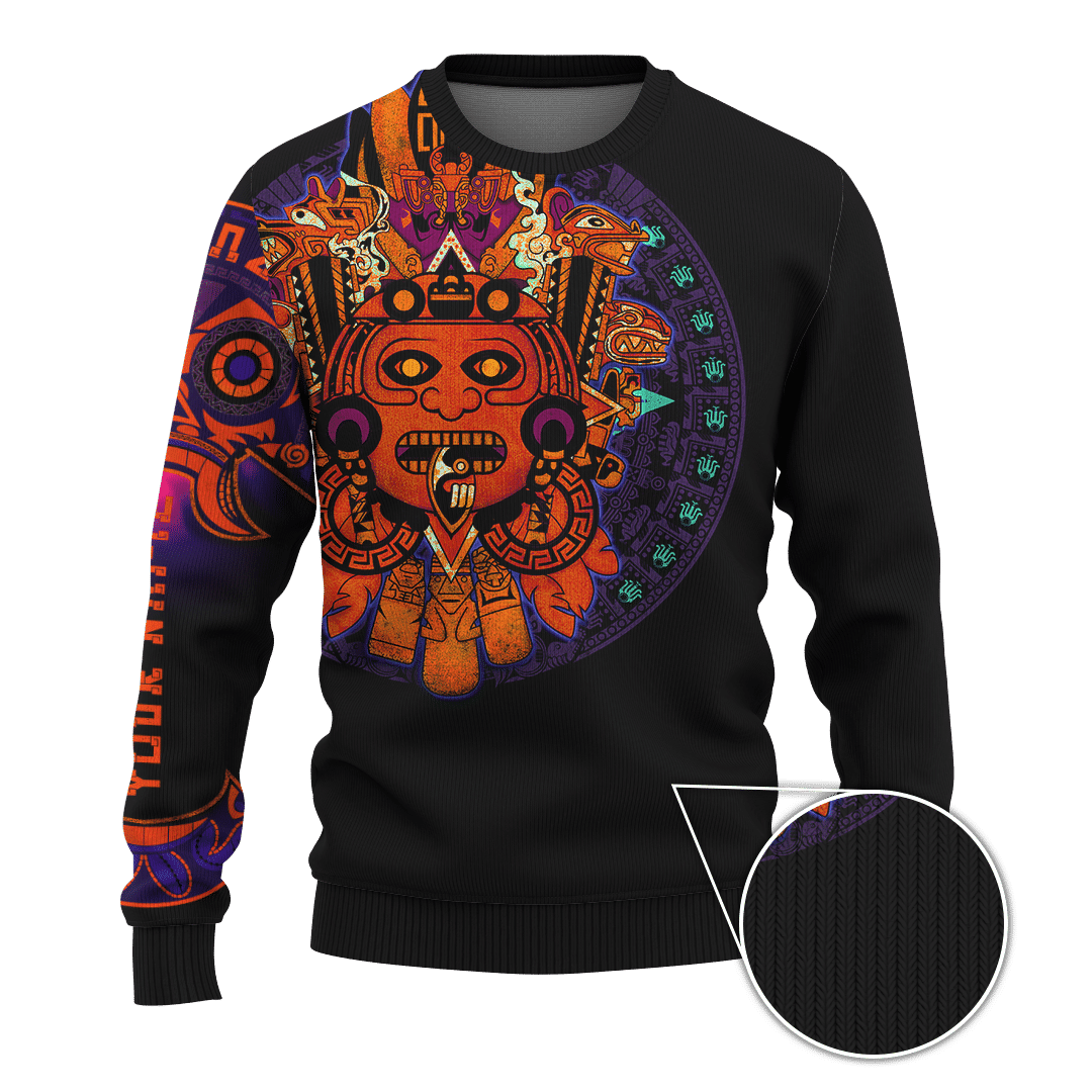 Aztec Guerrera Mural Art Customized 3D All Over Printed hoodie