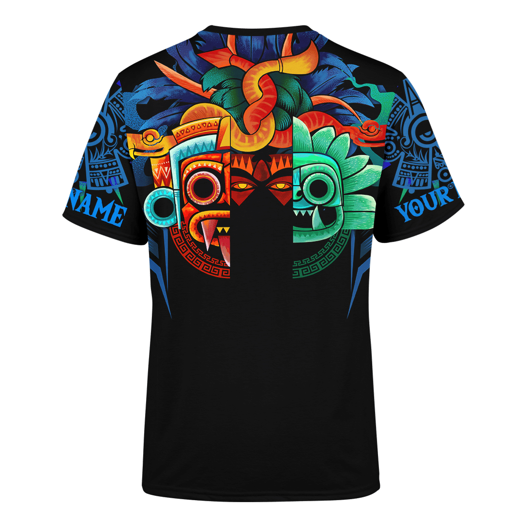 Aztec Tlaloc QuetzalCloakl Deities Mural Art Customized 3D All Over Printed 3D All Over Printed hoodie