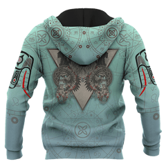 Native American Zodiac Wolf Native American Pacific Northwest Art Customized 3D All Over Printed Shirt Hoodie