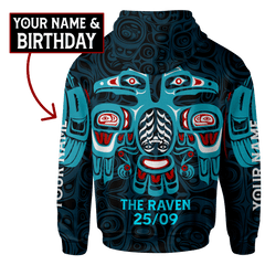 Native American Zodiac Signs Raven Zodiac Signs Pacific Northwest Customized 3D All Over Printed Shirt Hoodie