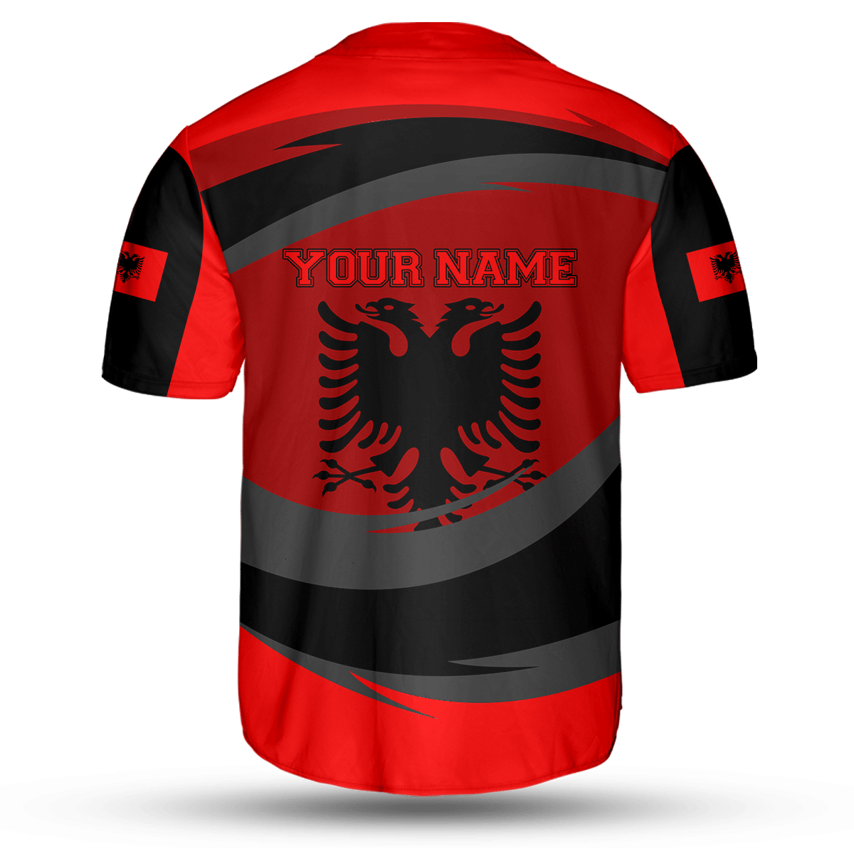 Albania Thunder Tornado Customize 3D All Over Printed Baseball Shirt & Cap