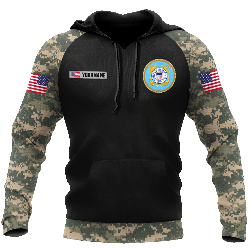 Proud to be United States Coast Guard Personalized Name - Shirts For Men and Women