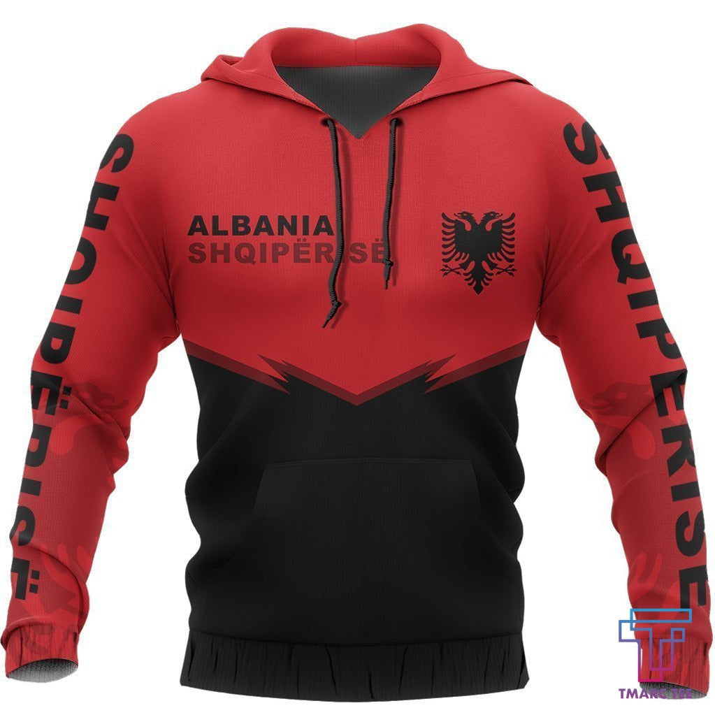 Albania Flag Hoodie - Energy Ver . NNK