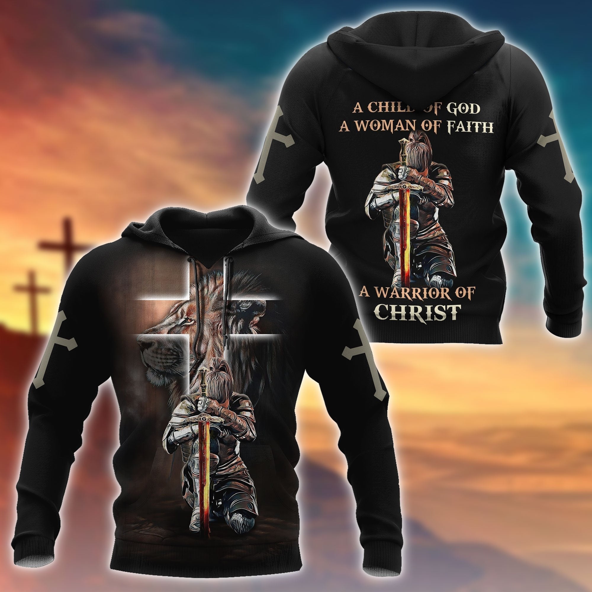 A Child Of God, A Woman Of Faith 3D All Over Printed Unisex Shirts