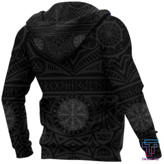 Vikings Tattoo All Over Hoodie