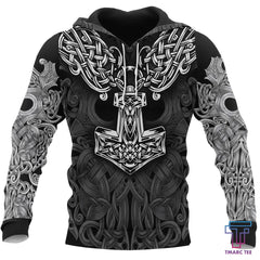 Viking Hoodie - Mjolnir Odin