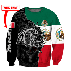 Persionalized Mexico Aztec Shirts For Men and Women