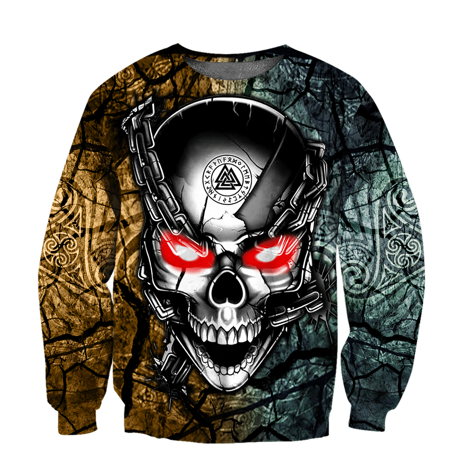 Viking Skull Hoodie For Men And Women MH