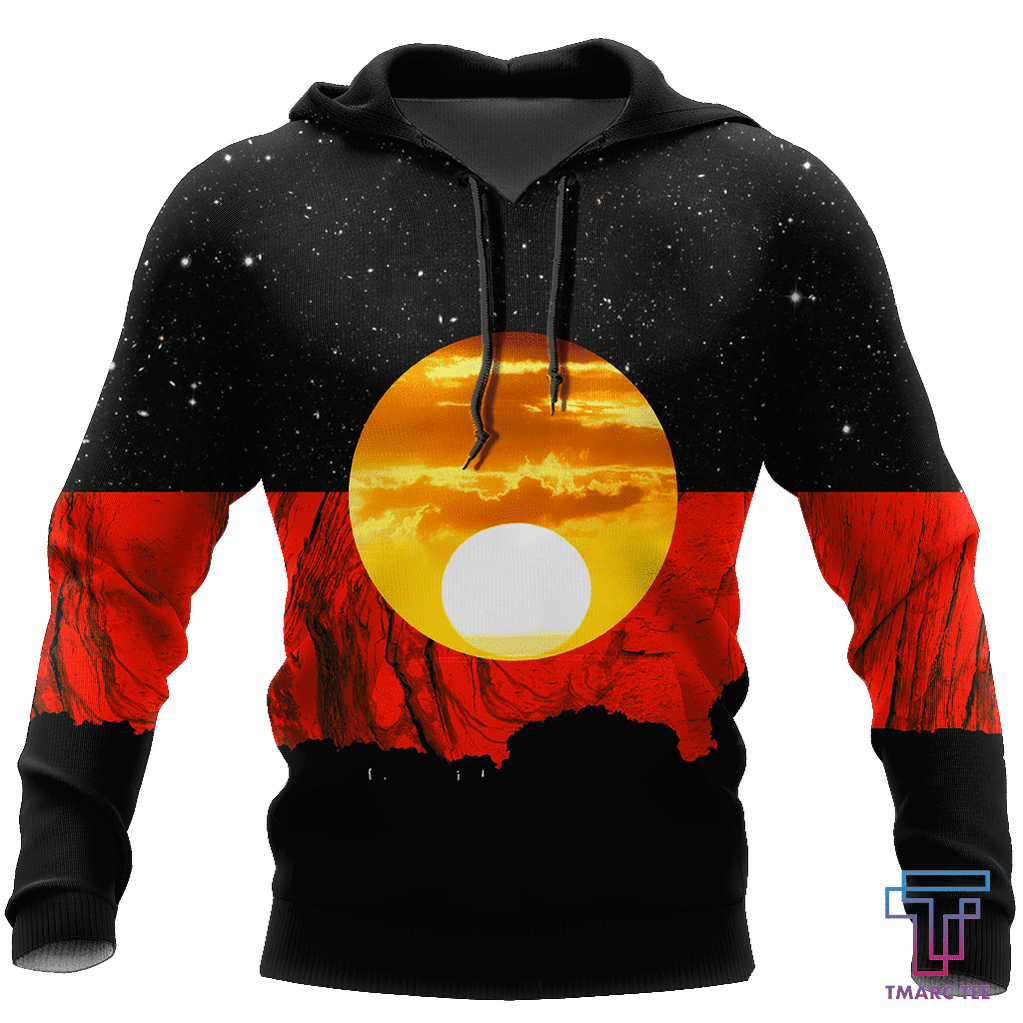 Australia Koori Kangaroo Aboriginal Flag? All Over Print Hoodies HC