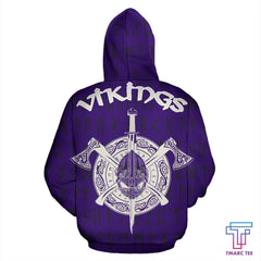 Vikings Warrior? Hoodie Purple & White Ver