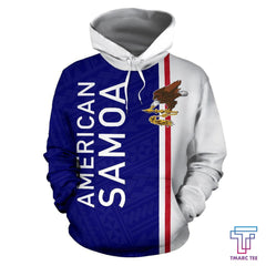 American Samoa All Over Hoodie - Straight Version - PL