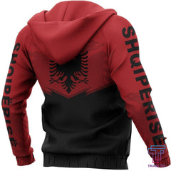 Albania Flag Hoodie - Energy Ver . NNK