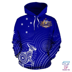 Australia Kangaroo Aboriginal Hoodie -NNK