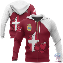 Denmark Map Special Hoodie A ZIPNNK