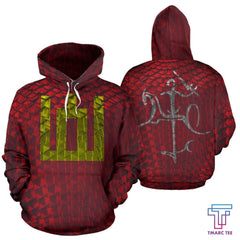 Lithuania Red Armor Hoodie