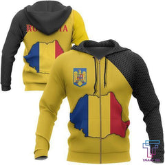 Romania Map Special Hoodie NNK-