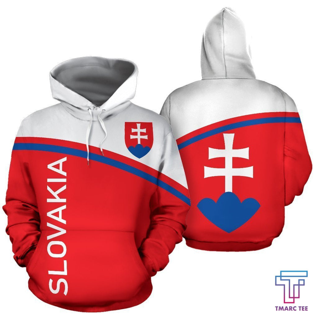 Slovakia All Over Hoodie Curve Version