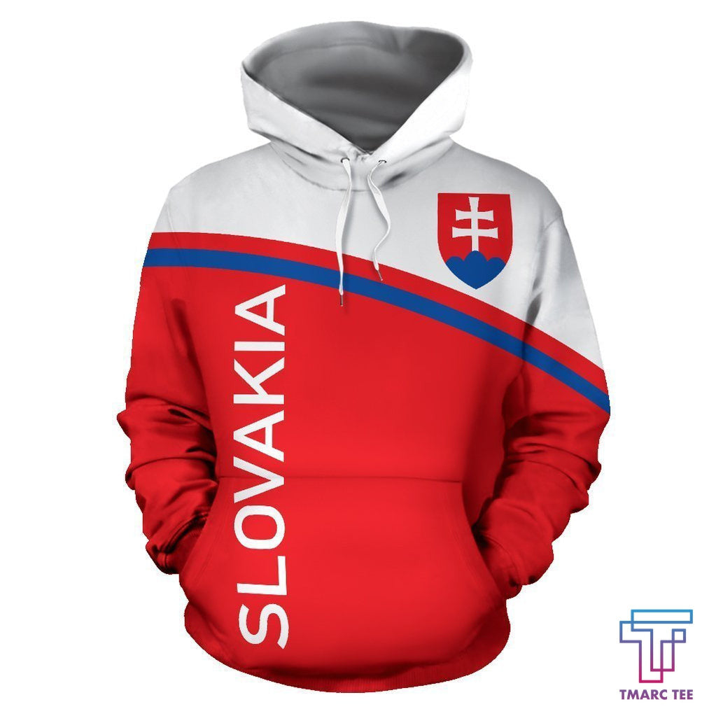 Slovakia All Over Hoodie Curve Version