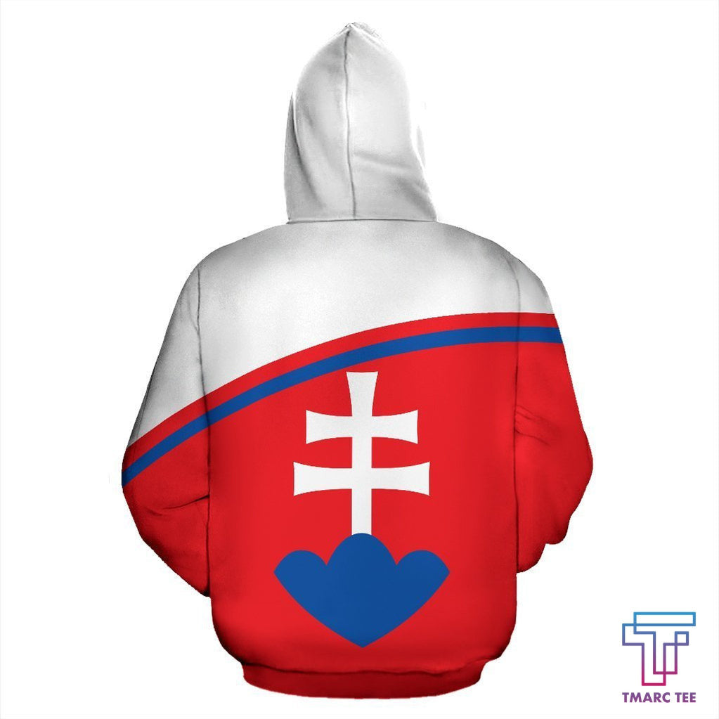 Slovakia All Over Hoodie Curve Version